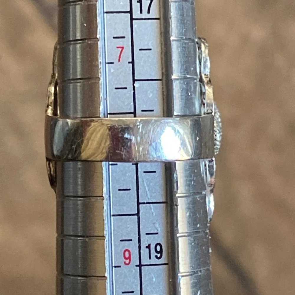 Genuine Lapis Lazuli Sterling Filigree Ring - Picture 8 of 11